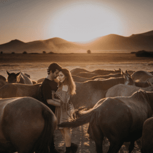 Wedding horse photography in Cappadocia