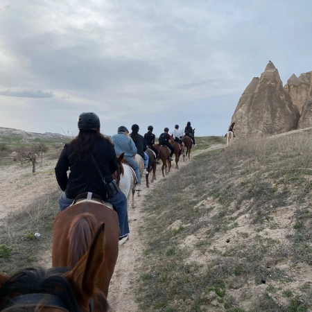 riding horse in cappadocia