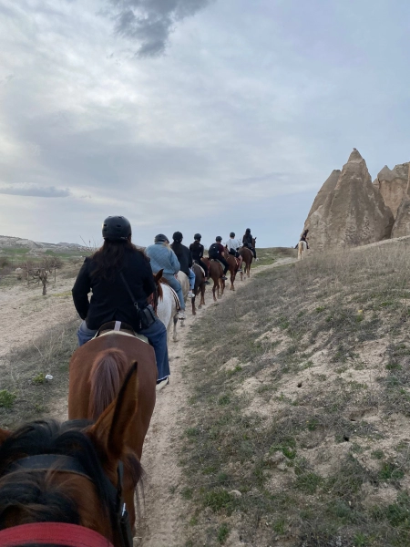 riding horse in cappadocia